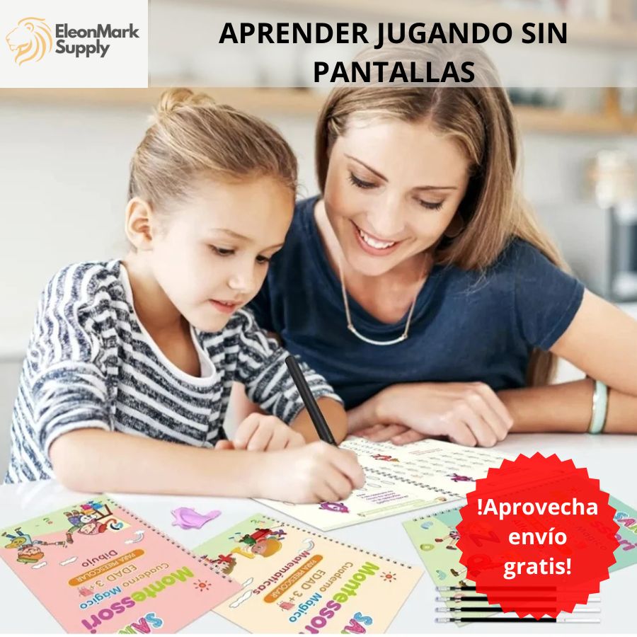 Set Cuaderno Magic Caligrafía Montessori